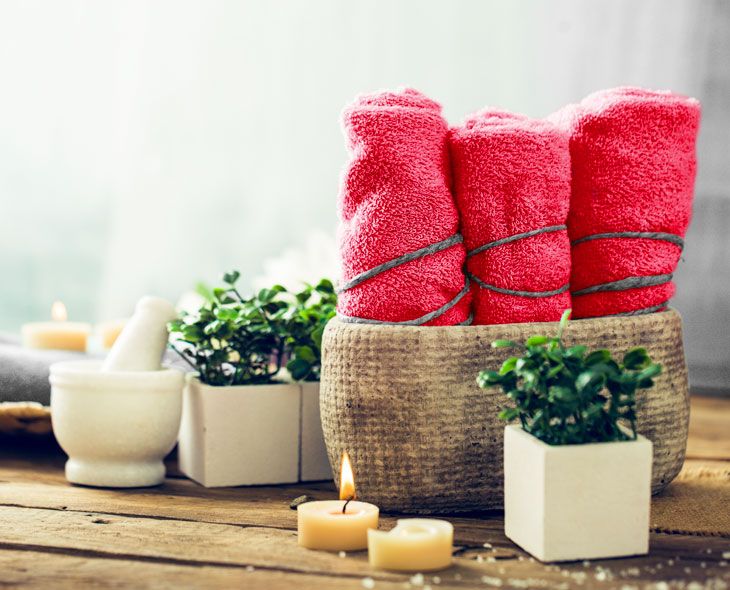 Einrichtung des Badezimmers im Zen-Stil