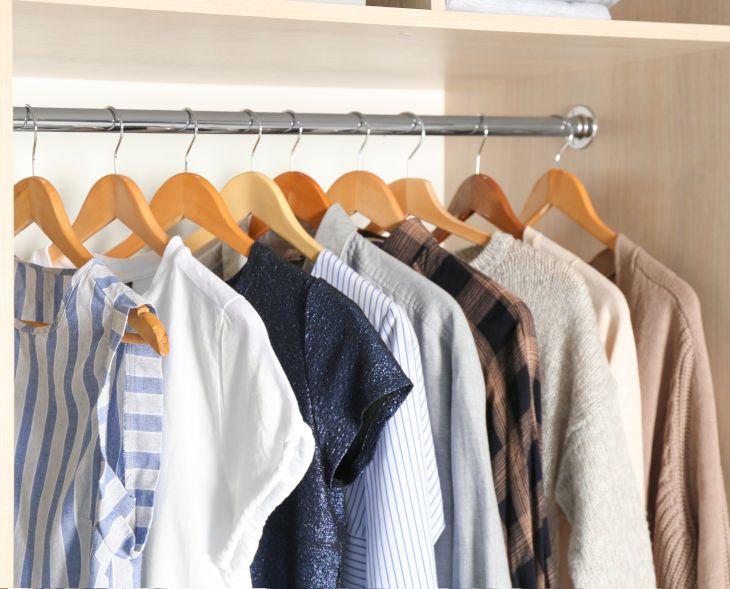 Organising clothes in your wardrobe